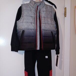 Layer 8 Boys Multicolor 3 PC Vest/Long Sleeve Shirt/Pants 3T